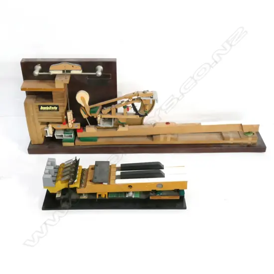 2 RETAILER'S PIANO ACTION CUTAWAY DISPLAYS. L.610mm