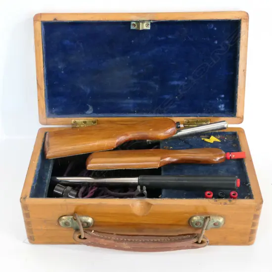 BOXED ELECTRO-THERAPY MACHINE. L.300mm