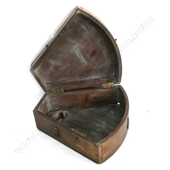 (m93) 19thC KEYSTONE SEXTANT BOX ONLY, H.280mm