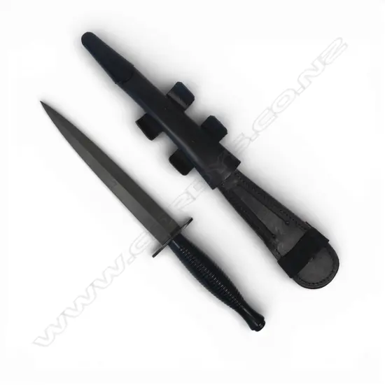 Post-WWII Fairbairn-Sykes 3rd Pattern Commando Knife by William Rodgers Sheffield England in unissued condition,