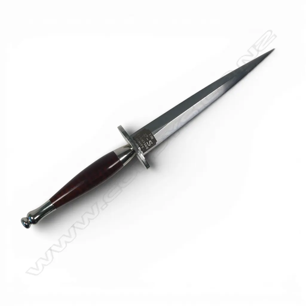 Replica Fairbairn-Sykes 2nd Pattern Commando Knife by Peter Parkinson NZ with snakewood handle, Image 1++