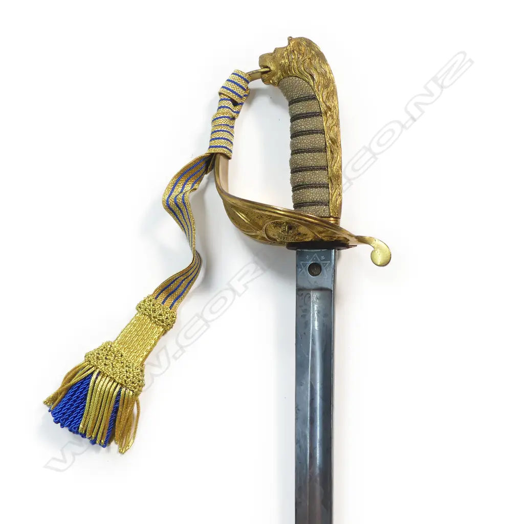 Naval Officers Sword and dress uniform components from Crimean Veteran Frederic de Veuille Sanders, Commander R.N. Image 1++