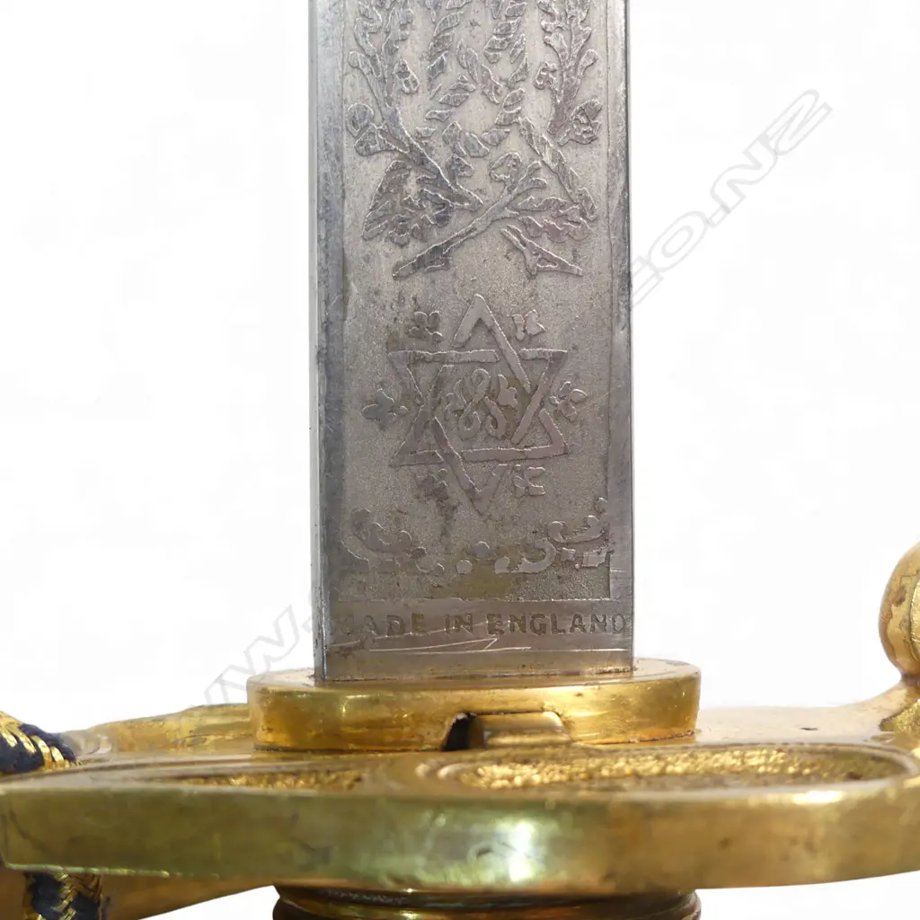 British Naval 1827–46 Pattern Sword. By Wilkinson Sword, London (By Appointment to the Late King George VI) also marked 'Made in England'. Image 1++