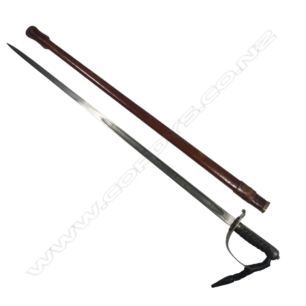 1827 Pattern Scottish Rifles Sword , named to Andrew Gordon Maitland (2nd Lieutenant in the Scottish Cameronians,  1914–1920), Image 1++