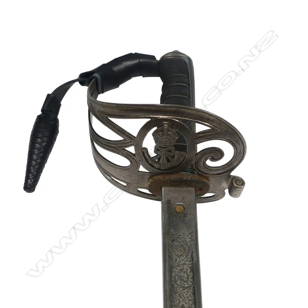 1827 Pattern Scottish Rifles Sword , named to Andrew Gordon Maitland (2nd Lieutenant in the Scottish Cameronians,  1914–1920), Image 1++