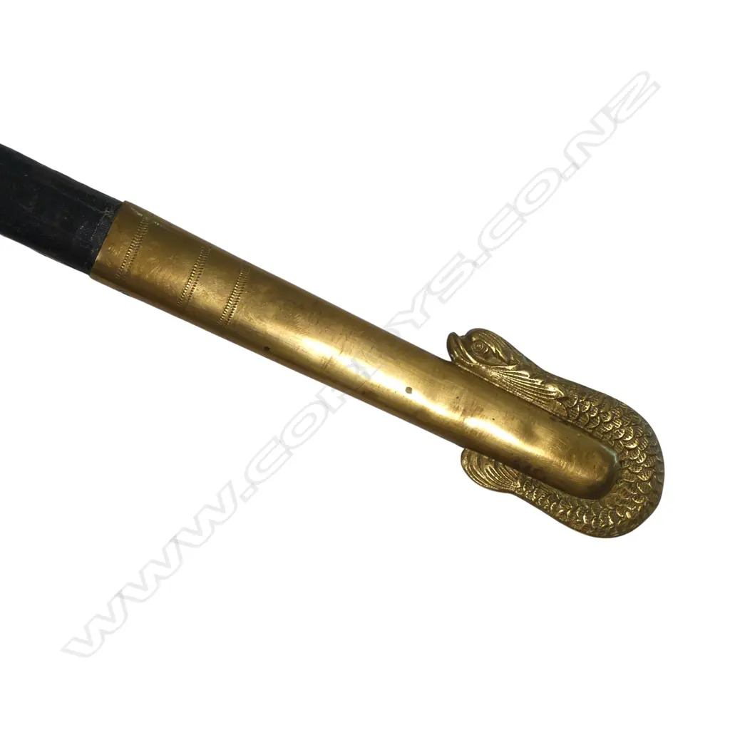 20thC U.S. Model 1852  Naval Officer’s Dress Sword with owner's name etched to blade, Image 1++