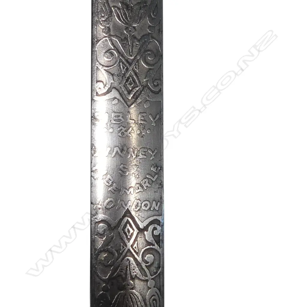 Edwardian Period British Diplomatic Corps Court Sword 1890 Pattern retailed by Sibley & Linney, Albemarle St. London, Image 1++