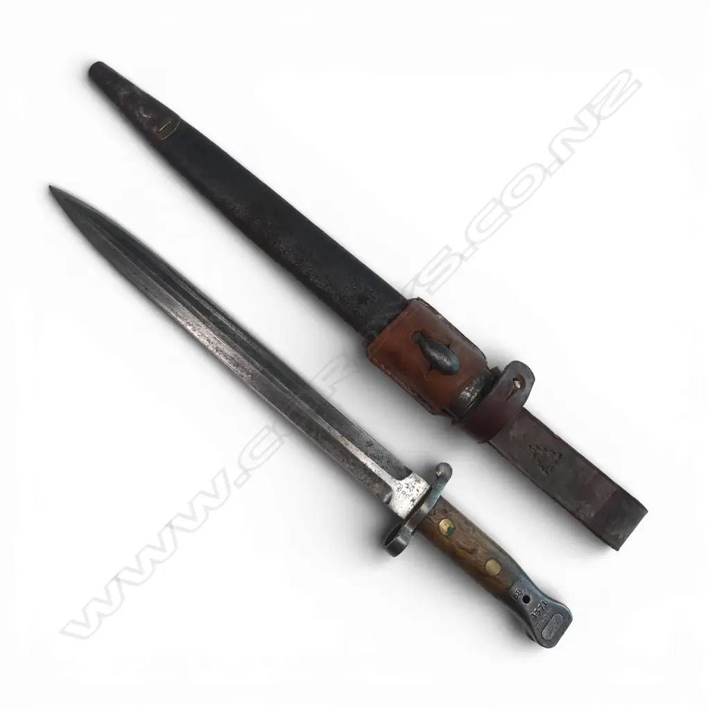 British Pattern 1888 Mk II Bayonet made by Sanderson Sheffield for the .303 calibre M1888 Lee-Metford and Long Lee-Enfield rifles, Image 1++