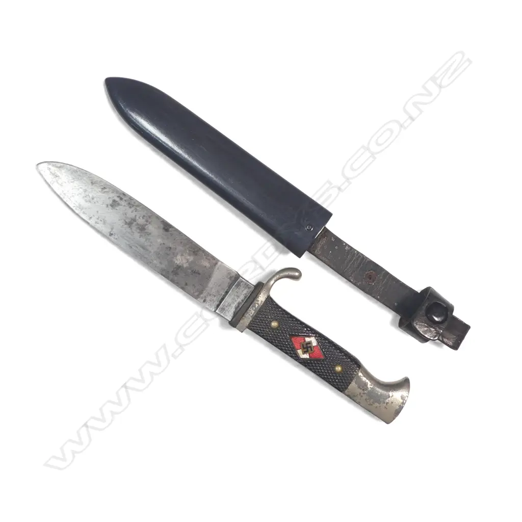 WWII Hitlerjugend knife and scabbard by G. Felix Solingen Gloriawerk, Image 1++