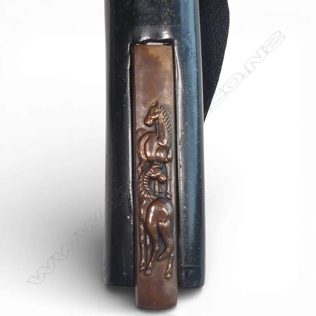 Japanese Tanto Blade of hirazukuri (flat side type) apparently signed Kabe Shige. Image 1++