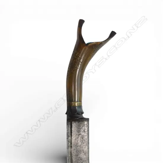 Sumatran straight bladed klewand or chunderik,