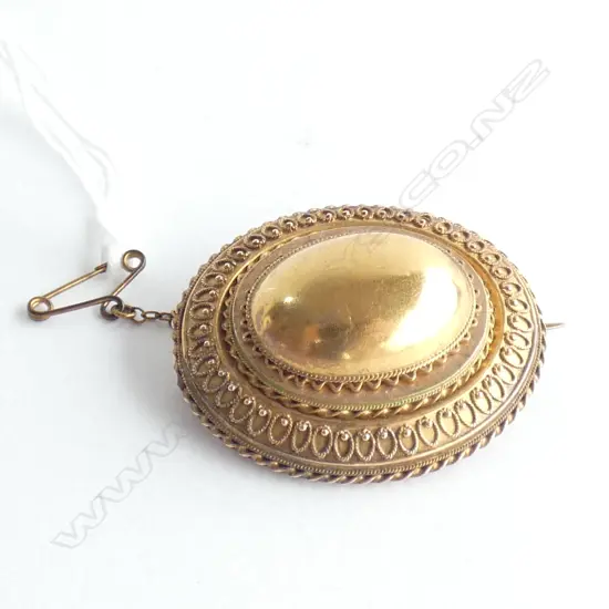 14ct GOLD VICTORIAN BROOCH 6.8gms