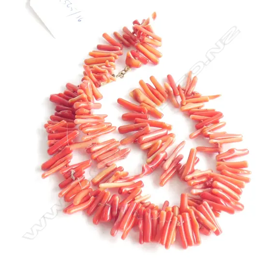 CORAL NECKLACE L.550mm
