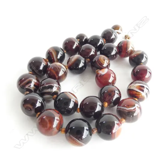 BANDED AGATE NECKLACE L.525mm