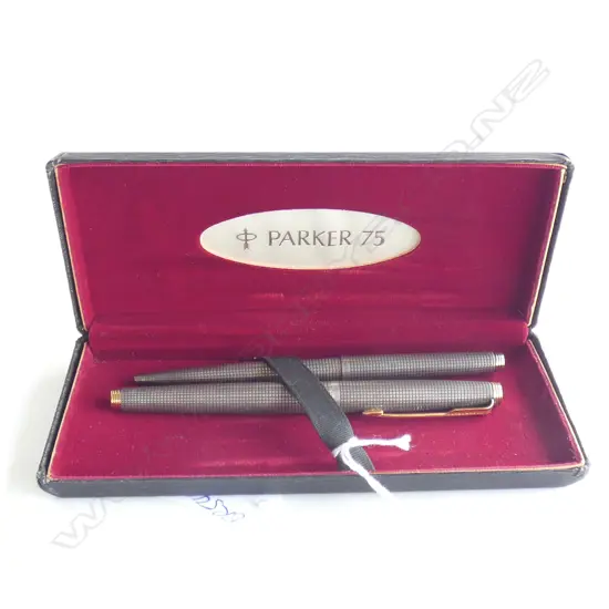 PR PARKER 75 SILVER PENS IN ORIG. BOX