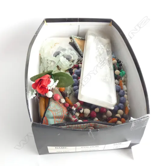 BOX OF ASST. COSTUME JEWELLERY