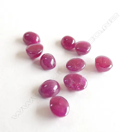 10CT RUBY CABOCHONS - 10 STONES