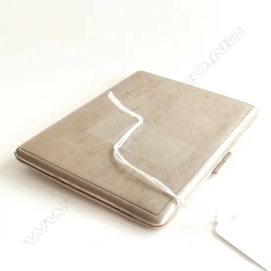 STG SILVER CIGARETTE CASE, B'HAM 1956 128 GRAMS