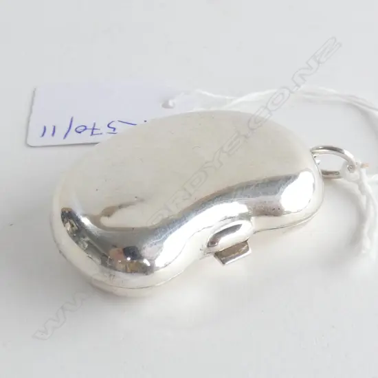 STG SILVER KIDNEY SHAPED SOVEREIGN CASE B'HAM 1914 27 GRAMS