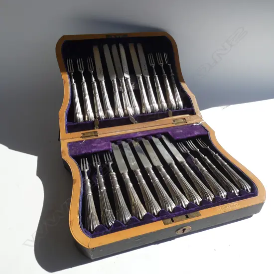 STERLING SILVER 12 PERSON ALBANY FRUIT SET (SHEFFEILD 1930)