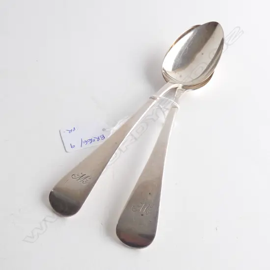 PR STG SILVER TABLE SPOONS, LONDON 1817 111 GRAMS