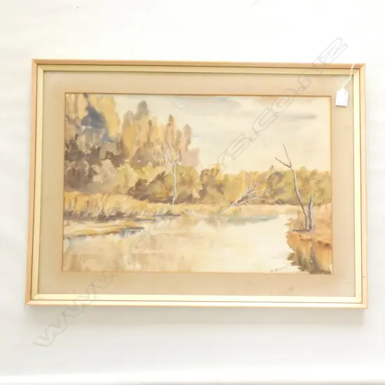 H. BURKE W/C LANDSCAPE 380x565mm