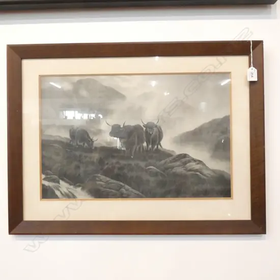 HIGHLAND CATTLE PRINT AFTER STINTON 325x500mm