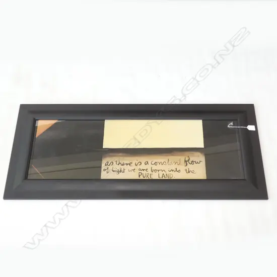 COLIN MCCAHON FRAMED PRINT 'AS THERE IS A CONSTANT FLOW OF LIGHT...'