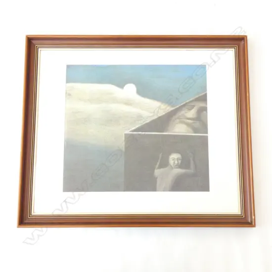 TONY FOMISON 'EACH MUST DECIDE' FRAMED PRINT. PRINT SIZE W. 425 X H. 385MM