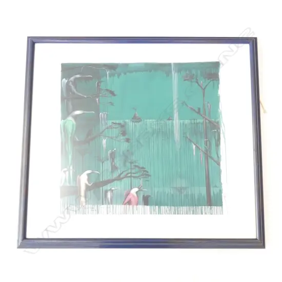 BILL HAMMOND 'THE FALL OF ICARUS 1995' FRAMED PRINT. PRINT SIZE W. 540 X H. 510MM