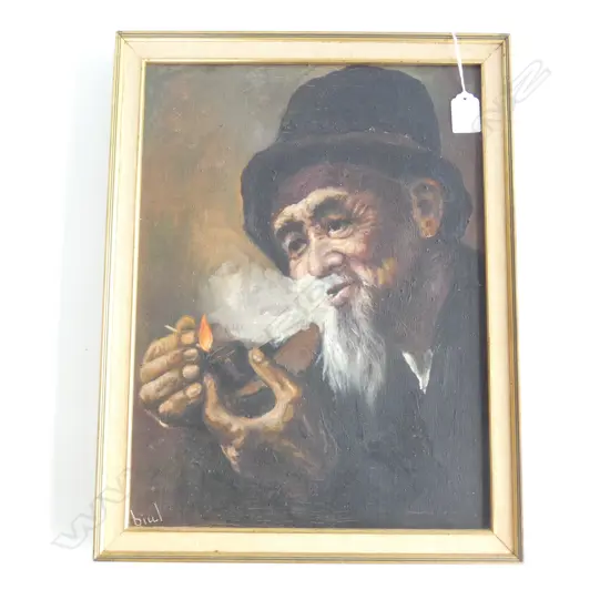 OIL ON CANVAS - SIGNED 'BIUL'  290 X 390MM