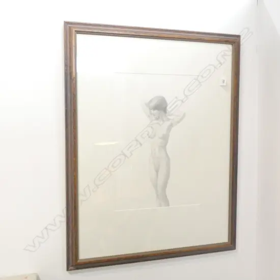GEOFF WILLIAMS UNTITLED (FEMALE NUDE) PENCIL SKETCH - W. 330 X H. 480MM