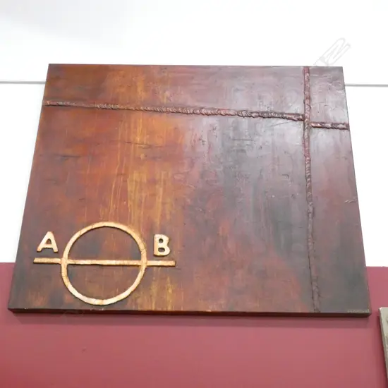 ANITA LEVERING OIL & COMPOUND ON CANVAS 'SEA PRINCESS' 1210 X 1000MM