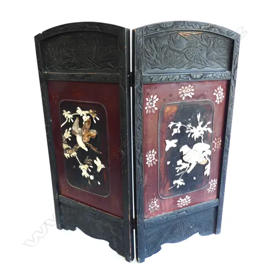 SMALL 2-FOLD JAPANESE SCREEN (FAULTED) 720 x 770mm