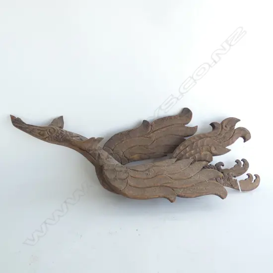 LG THAI CARVED WOODEN DRAGON  L. 560MM