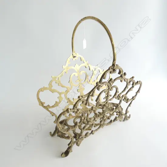 BRASS MAGAZINE RACK 