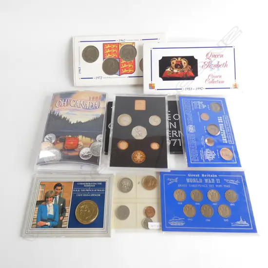 ASST. WORLD COIN SETS ETC