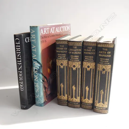 6 BOOKS; 4 'THE ARTS OF MANKIND' + SOTHEBYS / CHRISTIES REVIEWS