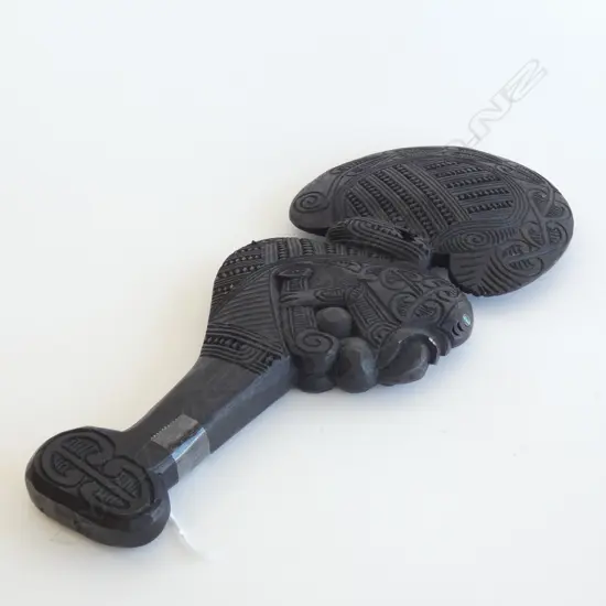 CARVED WOODEN MAORI MERE L.335mm