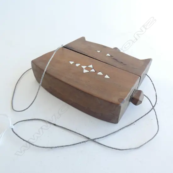 WOODEN CONTAINER MOP SHELL INLAY...