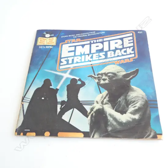 THE EMPIRE STRIKES BACK 24-PAGE READ ALONG BOOK & RECORD, LUCASFILM LTD. 1980
