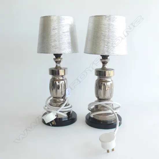PR OF METAL SIDE LAMPS H 380 MM
