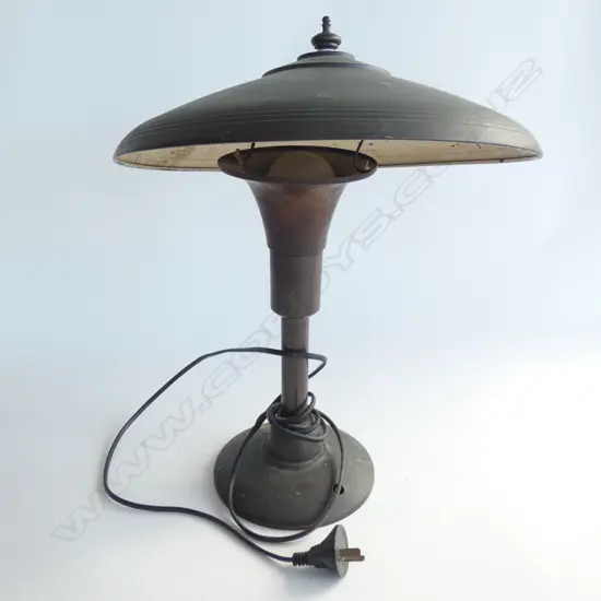 OLD COPPER TABLE LAMP H. 400 DIA 370MM
