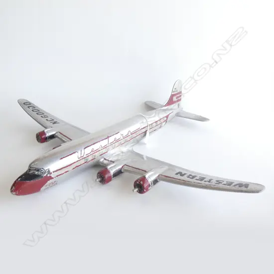 ALUMINIUM DISPLAY PLANE WESTERN NC60000 C.1930 L.600mm...