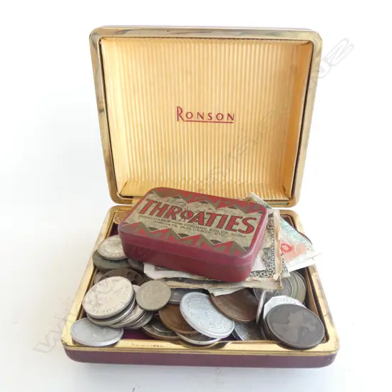 COLLECTION ASST. WORLD COINS & NOTES