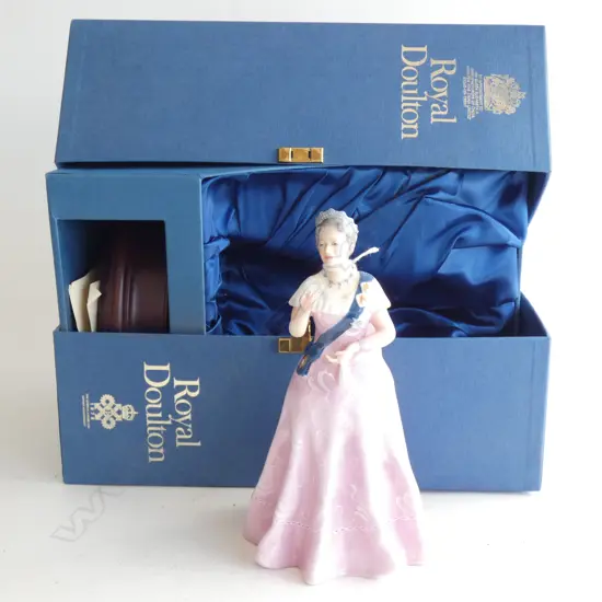 ROYAL DOULTON  QUEEN MOTHER 80TH BIRTHDAY H200MM RETAIL $800 575/1500....