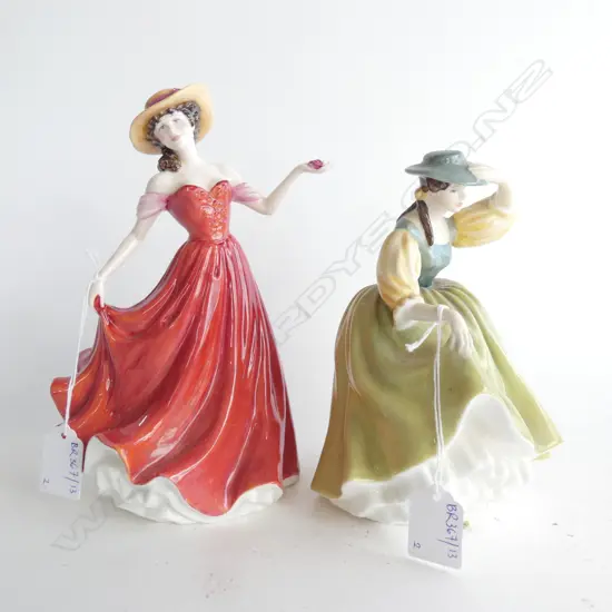 2 R/DOULTON FIGURINES 'BUTTERCUP' HN2309 & 'CHRISTINE' HN4307 H.220mm