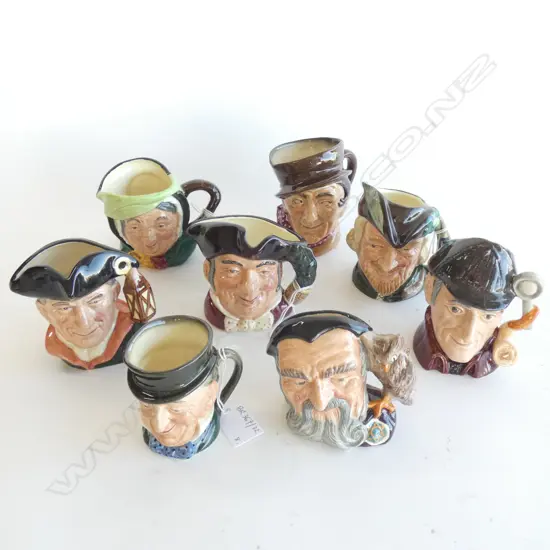 8 ROYAL DOULTON CHARACTER JUGS...