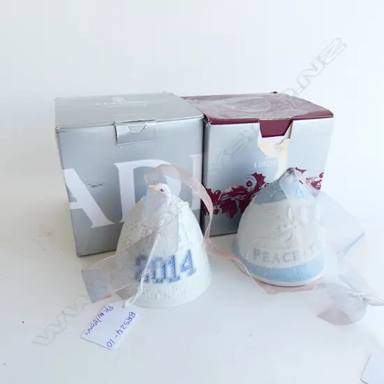 PR BOXED LLADRO CHRISTMAS BELLS 2007 & 2014 