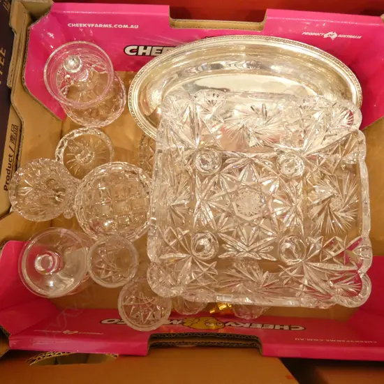 BOX LOT ASST. CRYSTAL